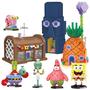 Imagem de Blocos de Construção Bob Esponja - Krusty Krab, Abacaxi, Lula Molusco e Patrick