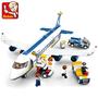 Imagem de Blocos de Construção de Avião de Carga - Brinquedo Educativo Airbus para Crianças