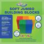 Imagem de Blocos de Construção UniPlay Plump Soft Jumbo - Conjunto com 120 Peças
