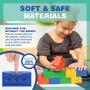 Imagem de Blocos de Construção UniPlay Plump Soft Jumbo - Conjunto com 120 Peças