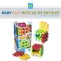Imagem de Blocos de Encaixe Montar Coloridos Baby Play Didático Cometa