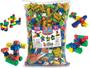 Imagem de Blocos De Montar 1000 peças Brinquedo Pedagógico Infantil  Educativo Didatico