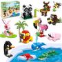 Imagem de Blocos de Montar HOGOKIDS - Kit com 12 Animais - Ideal para Festas