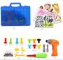 Imagem de Blocos de montar infantil creative portable box 198 peças