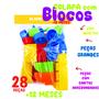 Imagem de Blocos De Montar Infantil Educativo 1 Ano 28 Peças Grandes