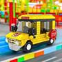 Imagem de Blocos de Montar Ônibus Escolar 102 Peças Lego Colecionável