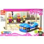 Imagem de Blocos de Montar Posto de Gasolina 122 Pecas Cidade Dream Town - Jie Star 20317