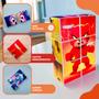Imagem de Blocos de montar quebra cabeça magnético mega cubos 6 peças