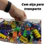 Imagem de Blocos Montar Bolsa Brinquedo 350 Peças Infantil Criativos Peças para Construção Educativos Montagem Coloridos