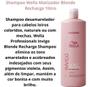 Imagem de  Blond Recharge Shampoo 1l Invigo Wella Professionals Cool Matizador loiras platinum platinado Branco Grisalhos