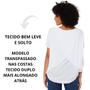 Imagem de Blusa Ampla com Detalhe nas Costas Blusinha Semi Aberta Verão Calor VL0524