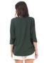 Imagem de Blusa Ampla Morcego Malha  Verde Musgo - P - Veste do 38 ao 40