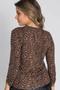 Imagem de Blusa Animal Print Marrom Cess - M - Estampado