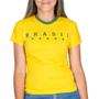 Imagem de Blusa Baby Look Do Brasil Feminina Copa Do Mundo Manga Curta