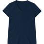 Imagem de Blusa Baby Look Feminina Gola V Basicamente Ref. 90443