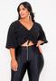 Imagem de Blusa Balone Feminina Plus Size Decote V.