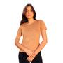 Imagem de Blusa Básica Suede Camurça Veludo Manga Curta Donna Martins