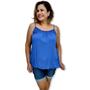 Imagem de Blusa Bata Alça Com Regulagem Viscose Estampada Gg Plus Size