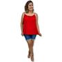 Imagem de Blusa Bata Alça Com Regulagem Viscose Estampada Gg Plus Size