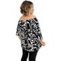 Imagem de Blusa Bata Viscolycra Ciganinha Estampada Plus Size G2