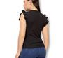 Imagem de Blusa blusinha canelada cavada babado casual feminina