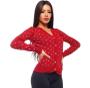 Imagem de Blusa Blusinha Tricot Sueter Inverno Estampado