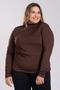 Imagem de Blusa Cacharréu Feminina Manga Longa Plus Size Térmica Peluciada - Serena