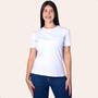 Imagem de Blusa Camisa Camiseta Babylook T-shirt Básica Feminina 100% Algodão Premium Casual Trabalho Uniforme