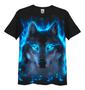 Imagem de Blusa Camisa Camiseta Full 3d Adulto Infantil Blue Wolf Leão