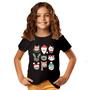 Imagem de Blusa Camisa Camiseta Infantil Feliz Natal Papai Noel Bichinhos Cororidos Festa 08