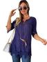 Imagem de Blusa Camisa Importada Renda Algodão Moda Praia Levinha / Saida de Praia Vestido Boho 2557