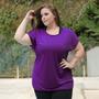 Imagem de Blusa Camiseta Básica Feminina Plus Size Dry Fit Seca Rápido - Fitmoda