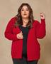 Imagem de Blusa Cardigan De Frio Com Bolso Plus Size Fio Mousse