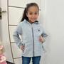 Imagem de Blusa Casaco Moletom Menina Flanedado Aberto Com Ziper