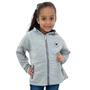 Imagem de Blusa Casaco Moletom Menina Flanedado Aberto Com Ziper