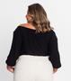 Imagem de Blusa Ciganinha Feminina Plus Size Secret Glam Preto