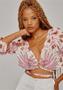 Imagem de Blusa com argola cropped estampada