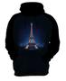 Imagem de Blusa com Capuz Torre Eiffel a Noite Turismo