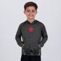 Imagem de Blusa com Capuz Vasco Rain Infantil Cinza Mescla