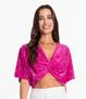Imagem de Blusa Com transpassado Em Forma De Nó Rovitex Rosa