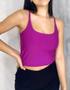 Imagem de Blusa Cropped alça extra fina estilo gringa feminino novidade