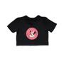 Imagem de Blusa Cropped Camisa Roupa Infantil Menina 100% Algodão Manga Curta Estampada Personagem