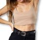 Imagem de Blusa Cropped canelada alça fina feminina fashion