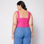 Imagem de Blusa Cropped de Alça Plus Básico com Bojo