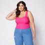 Imagem de Blusa Cropped de Alça Plus Básico com Bojo