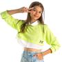 Imagem de Blusa Cropped em Tricô com Camisa Manga Longa Fake Juvenil PinkX P241312