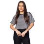 Imagem de Blusa Cropped Feminina Feliny Listrada Preto/branco