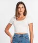 Imagem de Blusa Cropped Feminina Rovitex Bege