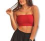 Imagem de Blusa cropped feminino top faixa com bojo elegante