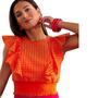 Imagem de Blusa Cropped Laíse com babado e elástico